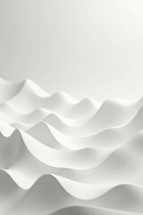 Abstract White Undulating Surface Texture A Seamless, Soft, and Elegant Background for Design Projects