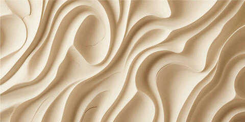 Obraz premium White Wood Texture Background With Smooth Carved Lines For Interior Wall Design Architecture And Premium Decoration