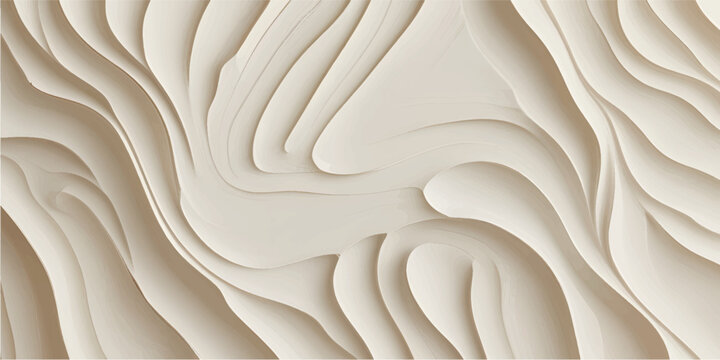 Abstract White Wooden Texture Background With Carved Wave Pattern For Interior Wall Design Architecture Branding Presentation And Modern Minimal Visual Use