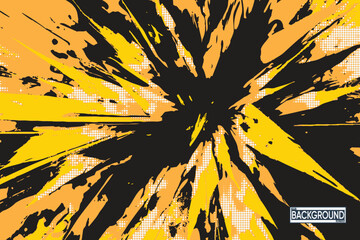 Explosive Grunge Burst Abstract Background