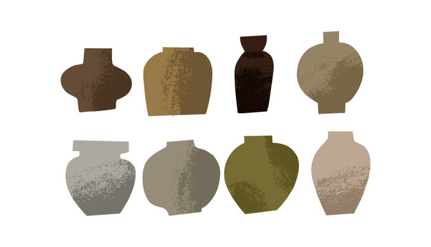 Ceramic classes vector illustration. Pottery workshop poster. Hand drawn texture ceramic vase. Art school and pottery studio