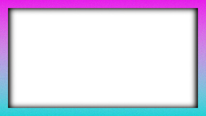 Obraz premium A blank vibrant color grainy texture wooden picture frame with a square paper space and gray border design creates an empty art banner for a web page illustration on a white wall