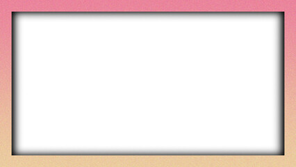 Obraz premium A blank vibrant color grainy texture wooden picture frame with a square paper space and gray border design creates an empty art banner for a web page illustration on a white wall