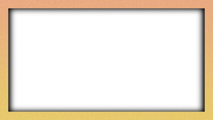 Obraz premium A blank vibrant color grainy texture wooden picture frame with a square paper space and gray border design creates an empty art banner for a web page illustration on a white wall