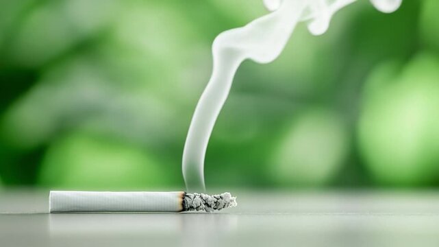 capture cigarette smoke Cigarette Smoke in Nature's Embrace: An intimate capture of a smoldering  cigarette, exhaling tendrils of smoke against a serene backdrop, an  emblematic study of contrast and consequence