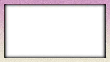 Obraz premium A blank vibrant color grainy texture wooden picture frame with a square paper space and gray border design creates an empty art banner for a web page illustration on a white wall