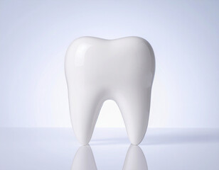 치과-치아-이빨-치아 모형-어금니 모형-정면-흰색 배경