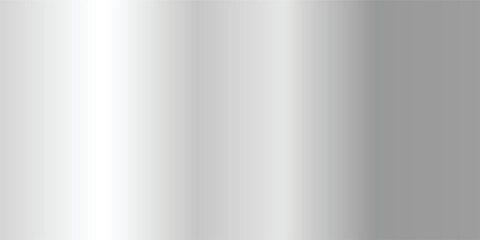 abstract background Silver foil background with metal mirror texture. Chrome gradient surface with light gloss. Vector aluminum grey sheet with reflection. Platinum and titanium