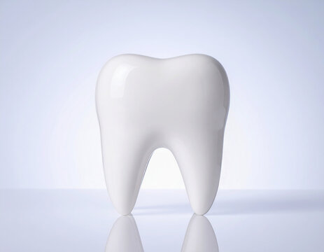 치과-치아-이빨-치아 모형-어금니 모형-정면-흰색 배경