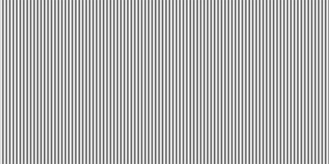 Naklejka premium Narrow black-white vertical lines. Symmetric geometric ornament. Striped seamless pattern, abstract wallpaper. Digital paper for textile print, page fill. Vector