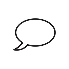 speech bubble icon. chat bubble icon. line simple icon. 