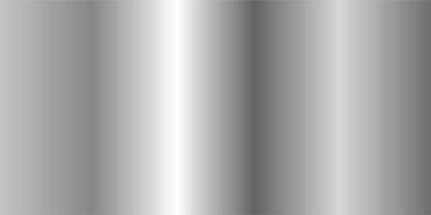 abstract background Silver foil background with metal mirror texture. Chrome gradient surface with light gloss. Vector aluminum grey sheet with reflection. Platinum and titanium