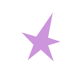 Fototapeta premium Irregular star shape icon. Abstract starburst symbol. Comic burst sticker. Graphic design collage element. Spiky cartoon figure. Vector illustration isolated on white background.