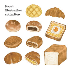 パンのイラストセット