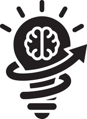Superintelligence Innovation and Cognitive Evolution Vector Icon