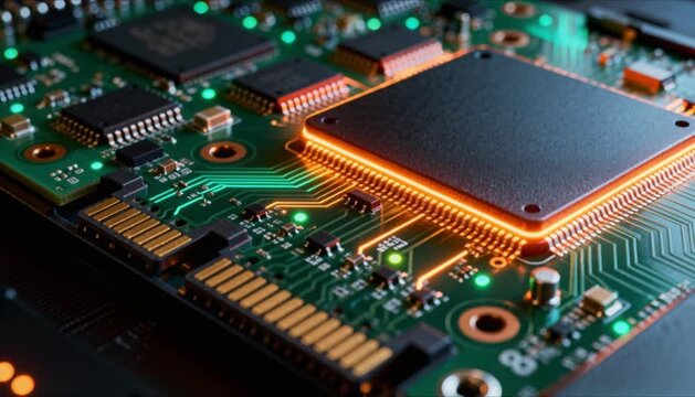 close up of ssd drive with light indicators perfect for world backup day