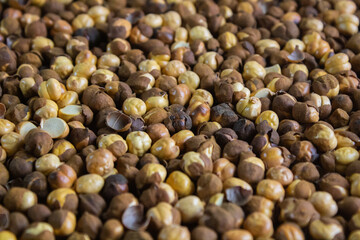 Fototapeta premium Dry Roasted Chana Background Texture