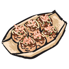 たこ焼きのイラスト