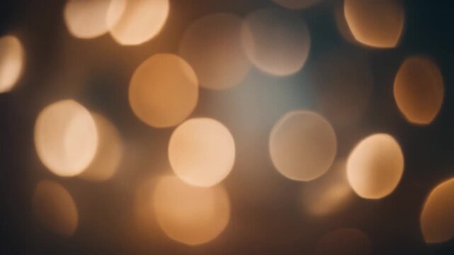 Ultra-realistic abstract bokeh lights floating softly, warm and cool tones mixed
