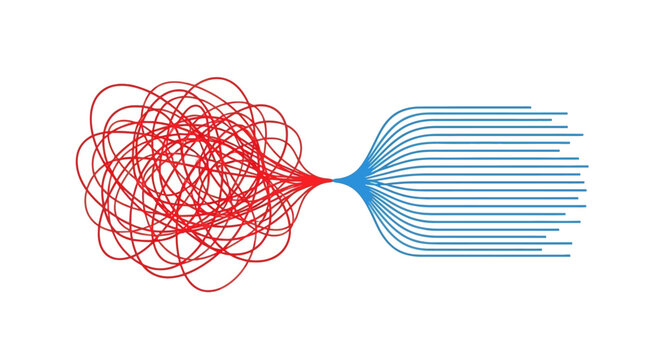 Chaos to Clarity: Abstract Visualization of Problem Solving, Simplification, and Business Process Management Transformation