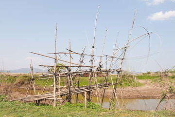 Fish handling equipment called "Yo" in Thai
