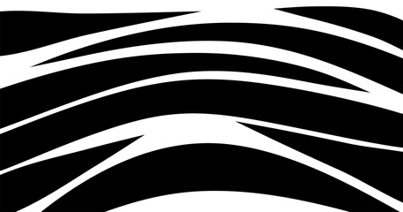 Abstract background with billowy undulating lines Black and white lines © Dear