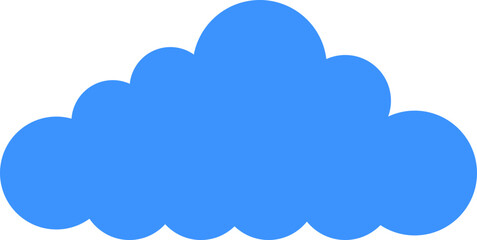 Fluffy cloud frame label set. Cloud shaped and jagged frame silhouette oval and circle frames with scalloped edges. Vector illustration