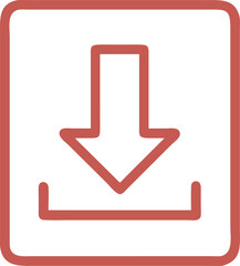 Minimalist download icon