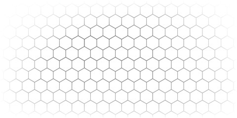 Fishing or soccer net. Repeated hexagon pattern. Black wired mesh texture isolated on white background. Metallic or fabric fence, cage or lattice structure. Vector graphic Illustration. © Musrifah