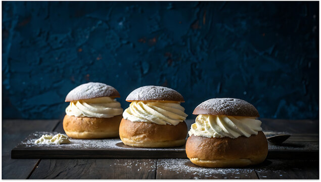 Semla or semlor, vastlakukkel, laskiaispulla is a traditional sweet roll baked in various forms in the nordic countries in sweden, finland, estonia, norway, denmark, especially shrove monday and shrov