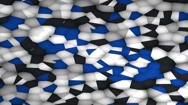 Creating a Dynamic Abstract Pattern in a Bright Monochrome Palette
