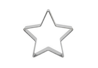 Obraz premium Metal star-shaped cookie cutter