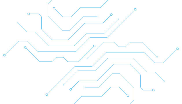 Technology connection digital data and big data concept with a circuit