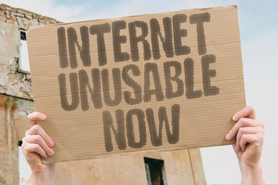 "Internet Unusable Now" Web became broken and toxic. INTERNET. UNUSABLE. BROKEN. TOXIC. WEB.