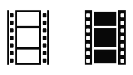 Obraz premium Film strip icon set