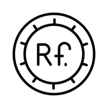 Trendy line icon showing maldivian rufiyaa currency concept