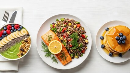 Healthy Salmon and Quinoa Dish with Lemon and Dill