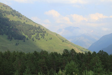 Obraz premium mountain landscape with clouds