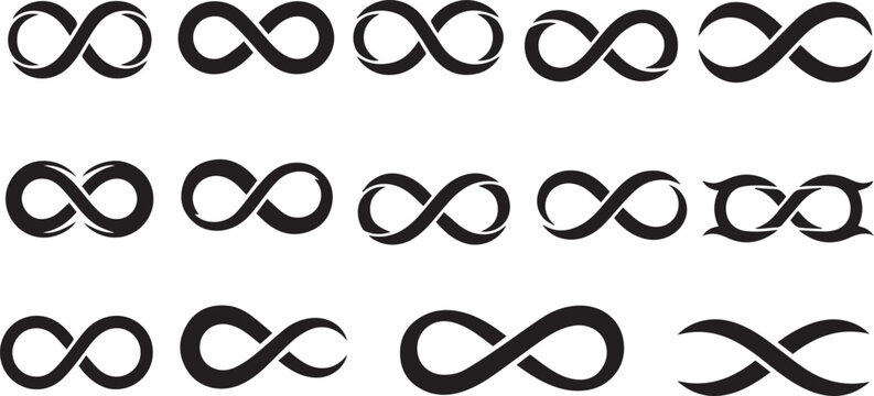 Bold Black Infinity Symbol Collection