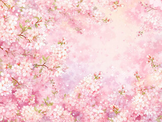 満開の桜の花の背景素材