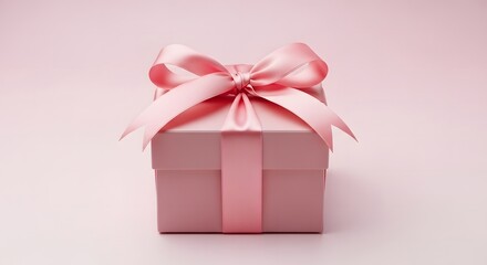 Obraz premium Pink gift boxes with ribbon beautifully wrapped presents gift giving ideas