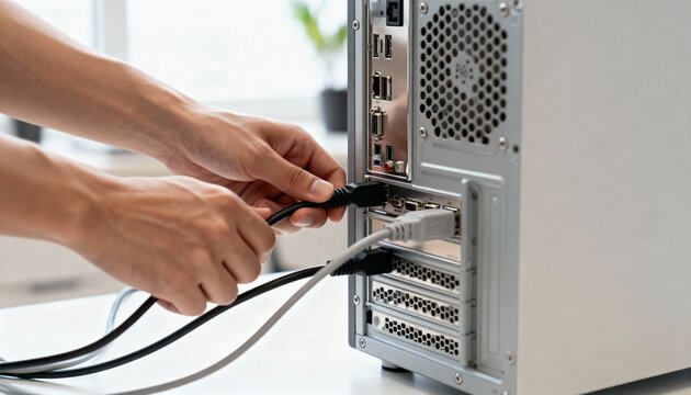Pluggin A Computer Plugging In Images – Browse 1,333,648 Stock Photos, Vectors, and Video ...