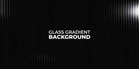Abstract Dark Glass Gradient Background with Vertical Light Refraction and Ribbed Texture © FAISAL CREATES