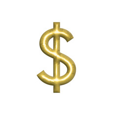 Obraz premium golden dollar symbol