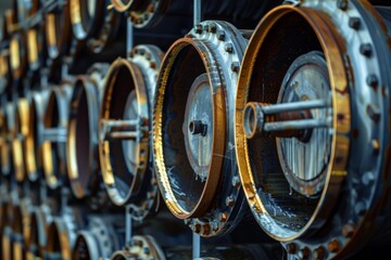 Rusty industrial pipes showing signs of corrosion and decay, highlighting the need for maintenance and the impact of time on industrial infrastructure