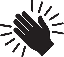 Fototapeta premium Inspirational hand with radiant rays symbolizing motivation and positivity