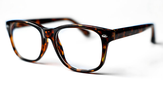 Retro-Chic Tortoiseshell Spectacles with Silver Accents in a Clean Studio Still Life.