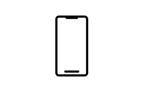 Smartphone sim card tray insertion animation