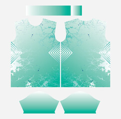 Ultimate High-Impact Sport Jersey Design Fabric Textile for Sublimation Vector Illustration