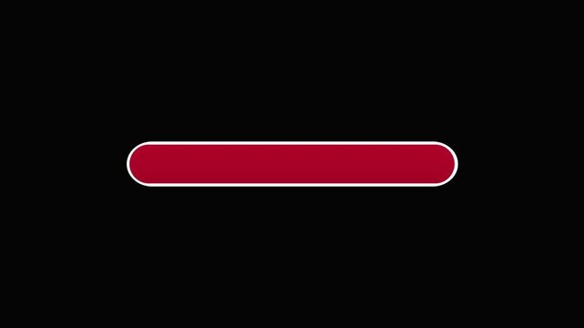 Modern Red Loading Bar Animation on Black Background for Digital Design Abstract Motion Graphic